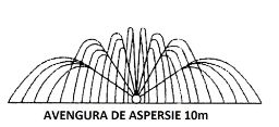     Furtun aspersor tip Golden Spray 100 m, anvergura aspersie 10 M